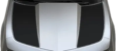 2010 to 2013 Chevy Camaro Hood Side Blackouts / Stripes . Installed on Car