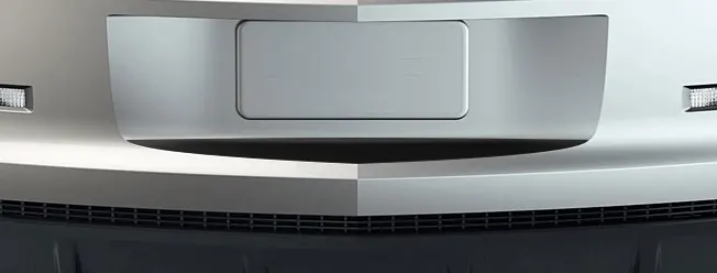 2010 to 2013 Chevy Camaro License Plate Lower Accent/Blackout . Installed on Car