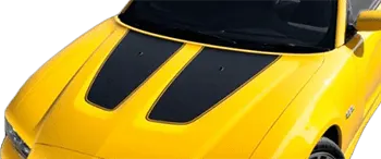 2011 to 2014 Dodge Charger Hood Scallop Blackout Decals . Installed on Car