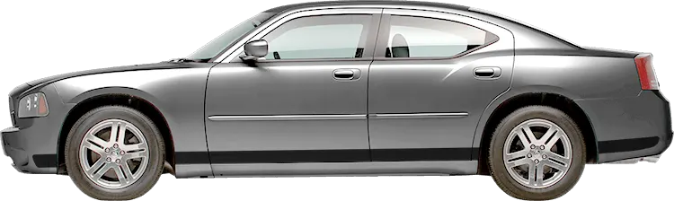 2006 to 2010 Dodge Charger Rocker Panel Stripes . Installed on Car